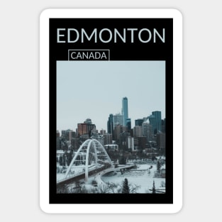 Edmonton Alberta Canada Cityscape Skyline Gift for Canadian Canada Day Present Souvenir T-shirt Hoodie Apparel Mug Notebook Tote Pillow Sticker Magnet Sticker